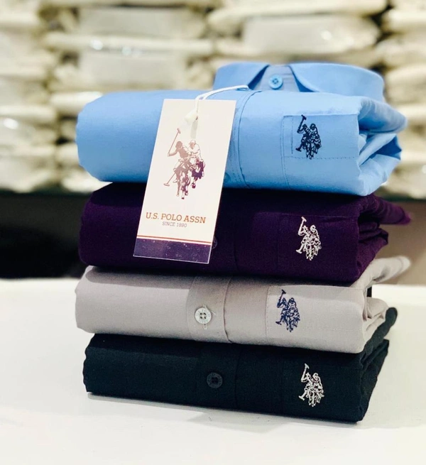 U.S  Men's Plain Shirt Combo - Pack of 4 | Premium Cotton | Casual & Formal Wear - XXL-44