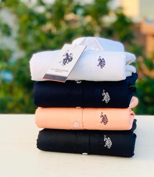 U.S  Men's Plain Shirt Combo - Pack of 4 | Premium Cotton | Casual & Formal Wear - XL-42