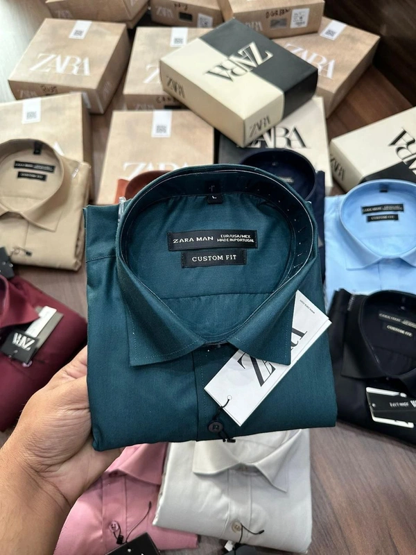 Zara Men Premium Cotton Shirt - XL- 42