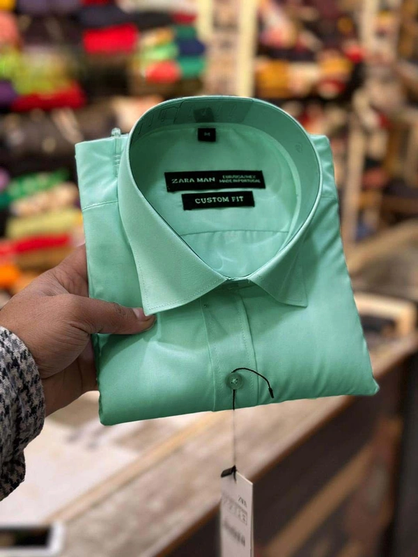 Zara Men Premium Cotton Shirt - M- 38