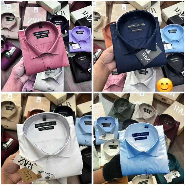 Zara Men's  Premium Shirt Combo - L- 40