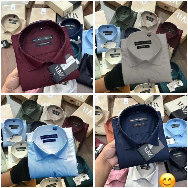 Zara Men's  Premium Shirt Combo - XL- 42