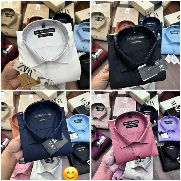Zara Men's  Premium Shirt Combo - XL- 42