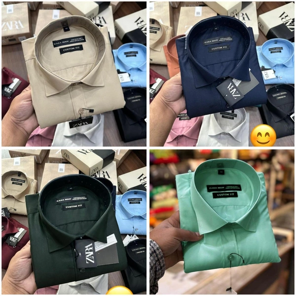 Zara Men's  Premium Shirt Combo - L- 40