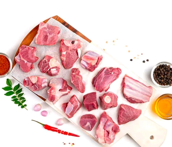 Mutton Raan,Chops,Puthh,Cena,Nalli Curry Cut Pieces 500gm - 500gms