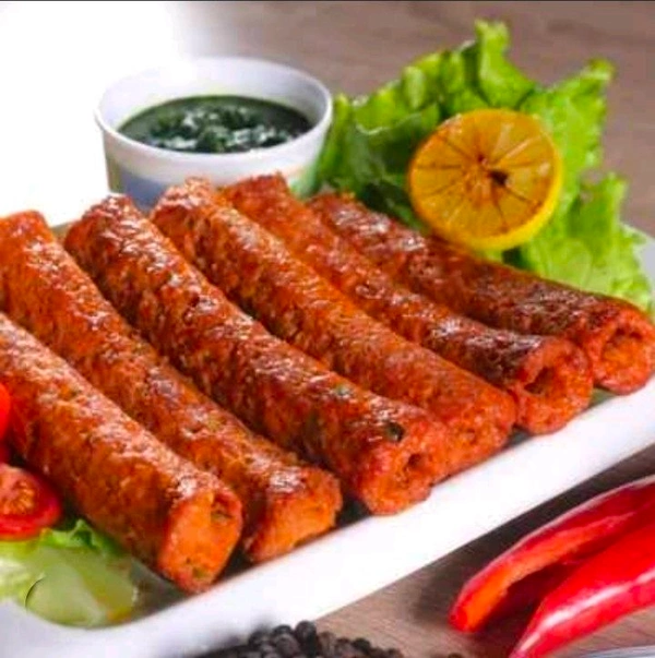 Chicken Nawabi Seekh Kebab 6/Pcs-500gm - 500gm