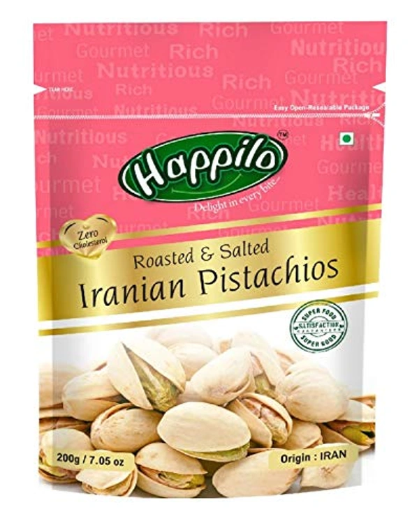 Happilo Roasted & Salted Iranian Pista - 200g