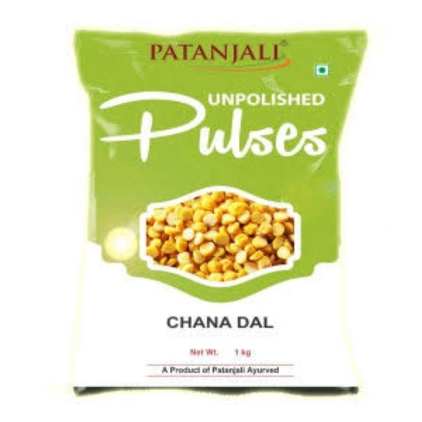 Patanjali Unpolished But Dal (Chana Dal) - 1kg