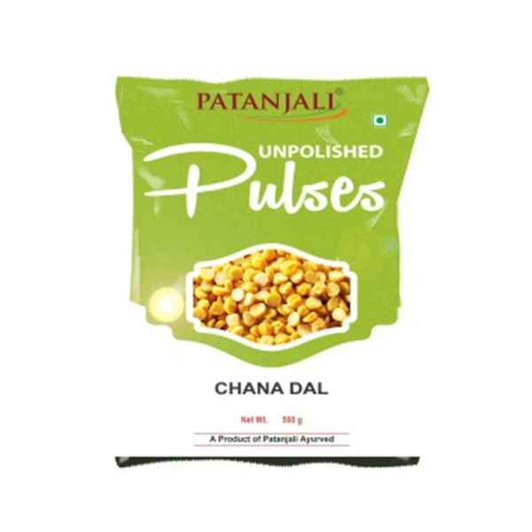 Patanjali Unpolished But Dal (Chana Dal) - 500g
