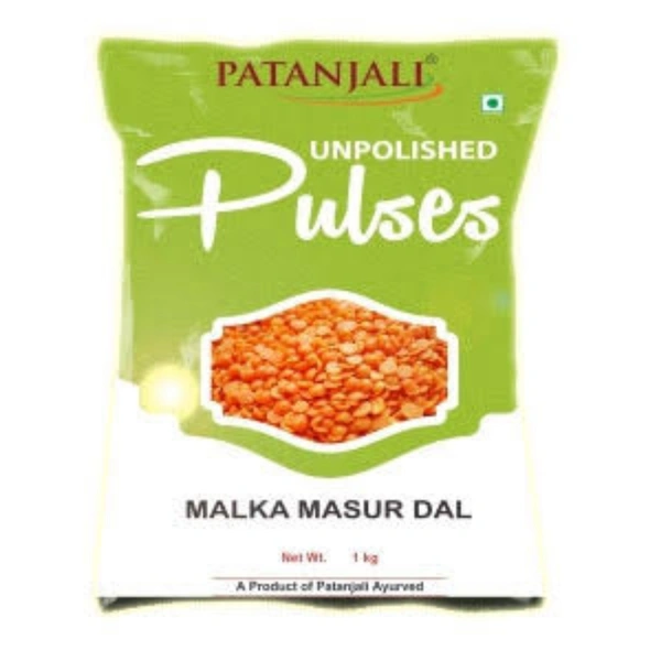 Patanjali Unpolished Malka Masoor Dal - 1kg
