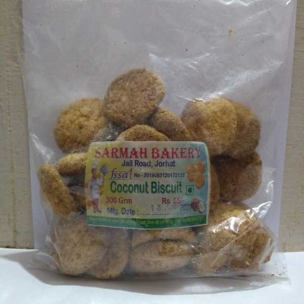 Sarmah Bakery Sweet Round Shaped Biscuits - 300g