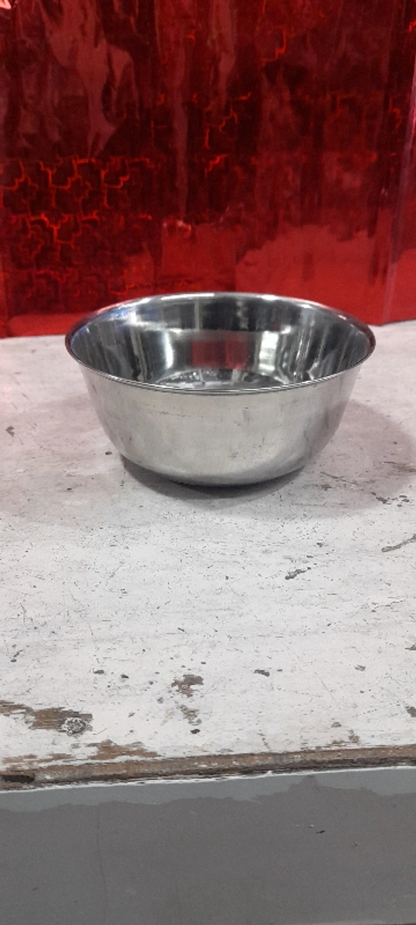 Steel Bowl/baati - Diameter 12 CM