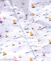 Boys Stylish shirt - White, 6-12 Month