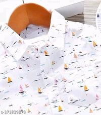 Boys Stylish shirt - White, 6-12 Month