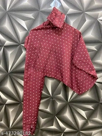 Stylish Graceful Men Shirts*Fabric:  - Maroon, L
