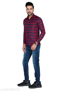 Classic Graceful Men Shirts* - Red, M