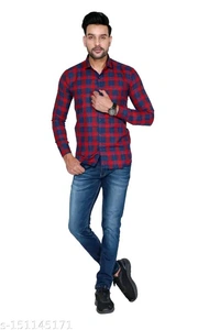 Classic Graceful Men Shirts* - Red, M