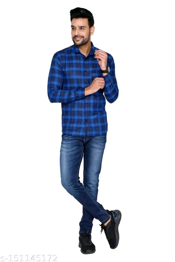Classic Graceful Men Shirts* - Blue, M