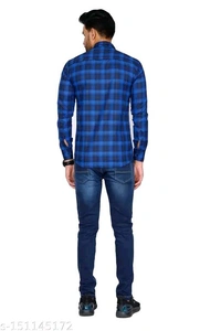 Classic Graceful Men Shirts* - Blue, M