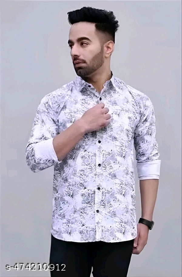 Stylish Latest Shirt  - White, XL