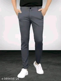 Elegant Trendy Men Trousers - White, 28