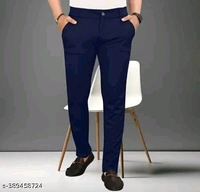 Elegant Trendy Men Trousers - White, 28