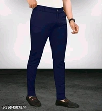 Elegant Trendy Men Trousers - Navy Blue, 30