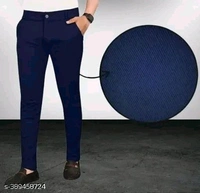 Elegant Trendy Men Trousers - Navy Blue, 32