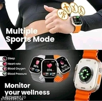 T800 Super Ultra Modern Smart Watch - Red