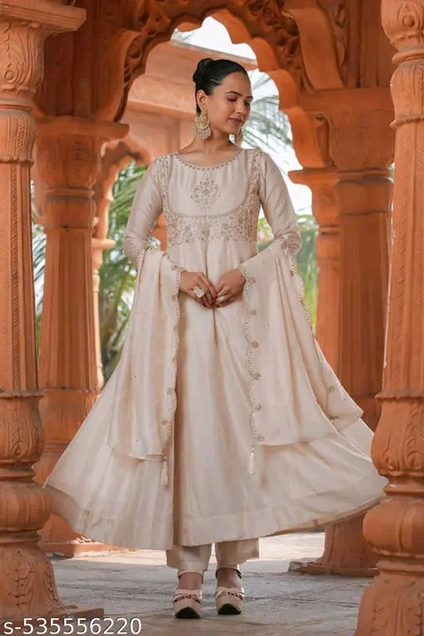 Stylish Latest Kurta Women  - Baja White, S