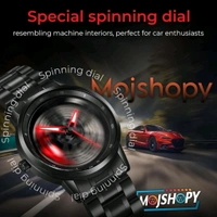 Trendy Man Analog Watch Spinning Watch  - Red, Free Size