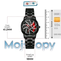 Trendy Man Analog Watch Spinning Watch  - Red, Free Size
