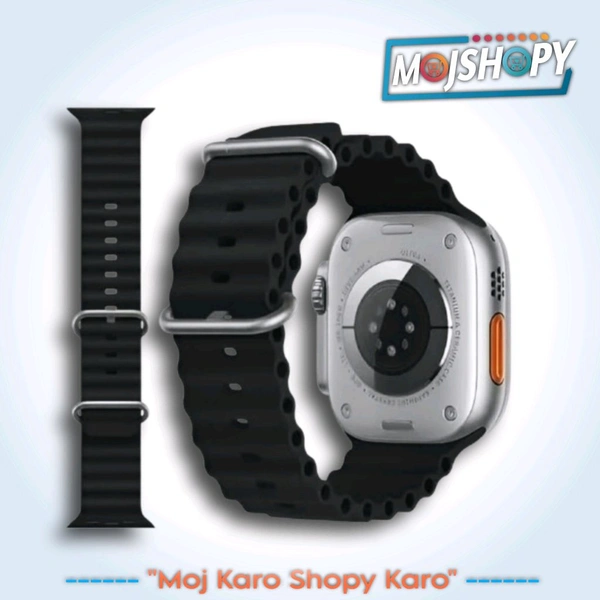 Ultra Watch Series 8 HD Display  - Black, Free Size