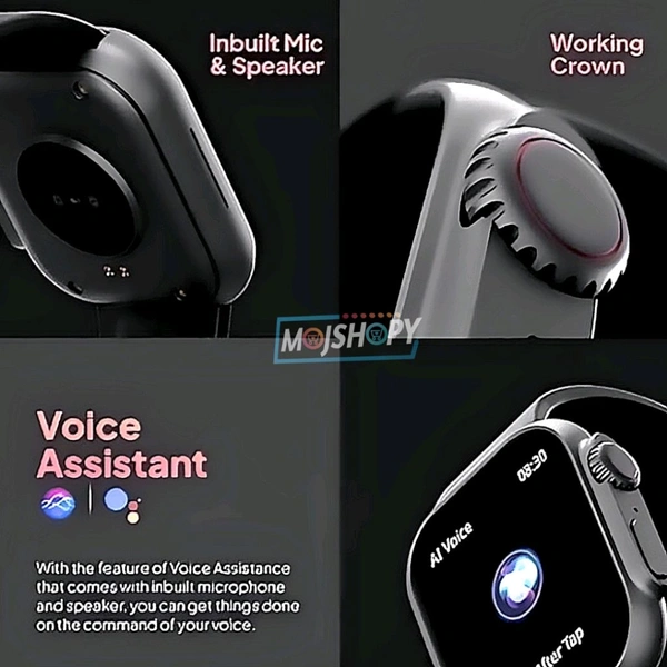 Ultra Watch Series 8 HD Display  - Black, Free Size