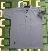 Half Collar Shirt  - White, L