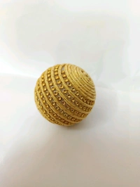 Diamond Ball With Golden Strip (Pack Of 25) - Tan, 52 mm (Diameter)