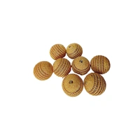 Diamond Ball With Golden Strip (Pack Of 25) - Tan, 52 mm (Diameter)