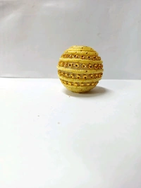 Diamond Ball With Golden Strip (Pack Of 25) - Tan, 32 mm (Diameter)