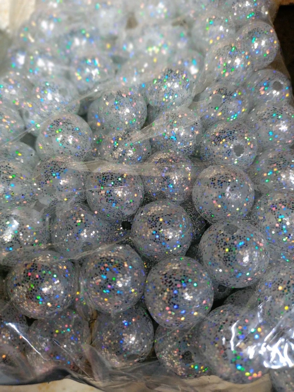 Premium Shining Balls (Pack Of 50) - Silver