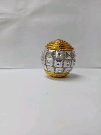 Diamond Ball Designed (Pack Of 25) - Small, Silver