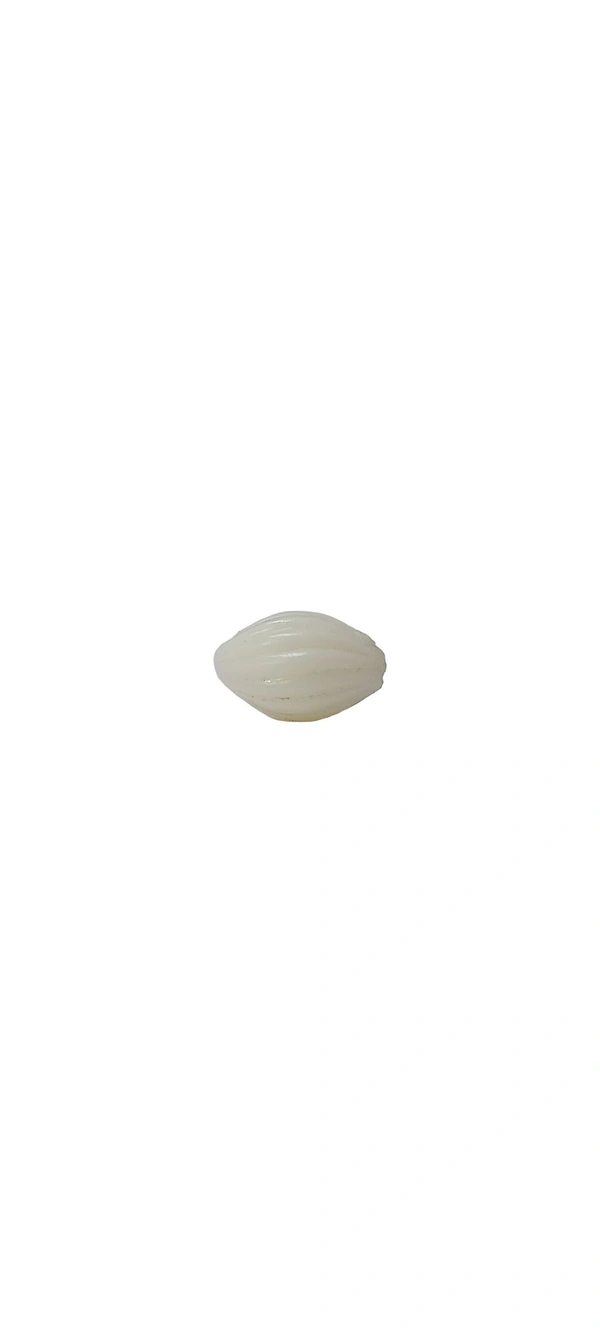 Japanese Cherry Brand Beads (200 Grams) - White, 2 cm