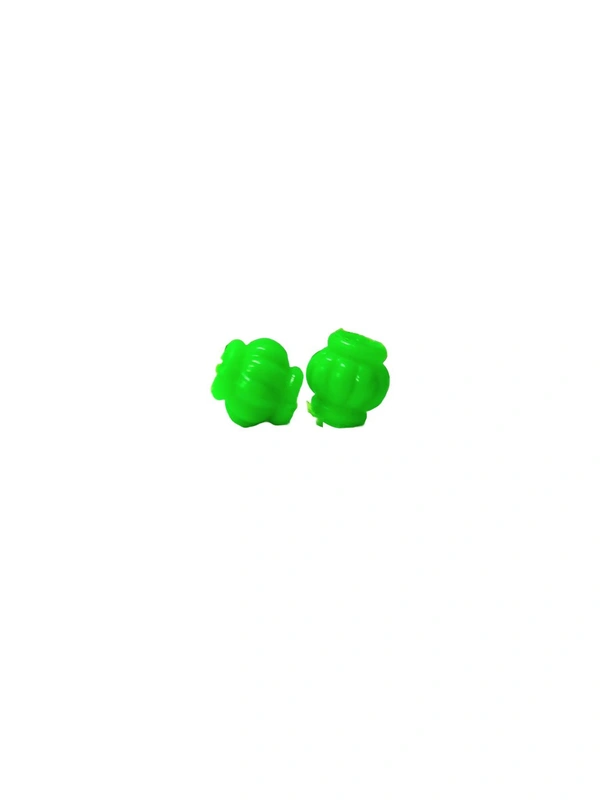 Plastic Matki Shaped Beads (200 Grams) - Harlequin, 2 cm