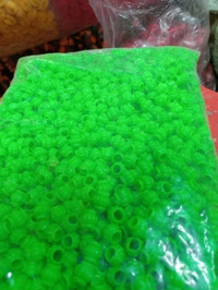 Plastic Matki Shaped Beads (200 Grams) - Harlequin, 2 cm