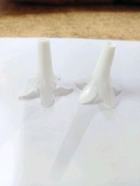 Plastic Flowers (200 Grams)  - White, 4 cm