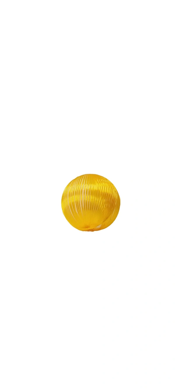 Resham Ball (Pack Of 25) - Laser Lemon, 18 mm (Diameter)