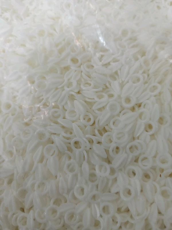 Elaichi Shaped Beads (200 Grams) - White, 1.5 cm