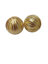 Golden Stripped Ball (Pack Of 25) - Big