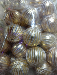 Golden Stripped Ball (Pack Of 25) - Big