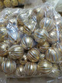 Golden Stripped Ball (Pack Of 25) - Small