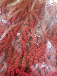 Premium Finished Velvet Lari  - Red
